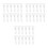 36Sets Universal Fit White Plastic Vertical Blind Slat Clips and Hooks 8