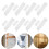 36Sets Universal Fit White Plastic Vertical Blind Slat Clips and Hooks 10