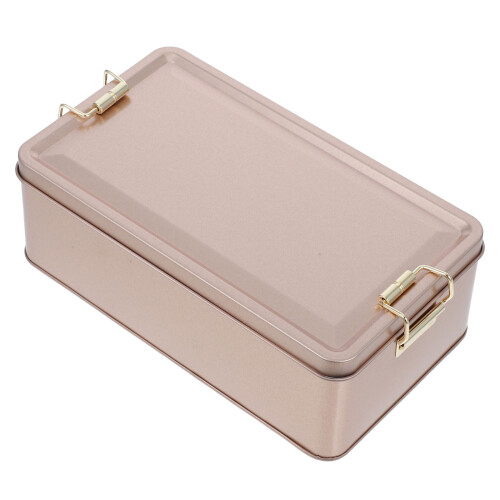 5Pcs Golden Metal Tin Containers for Candy Cookie Storage Use 1