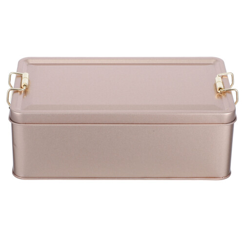 5Pcs Golden Metal Tin Containers for Candy Cookie Storage Use 2