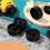 12Pcs Durable Black Caster Wheels for Gas Patio Heater Replacement 6