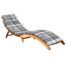 Transatlántico chaise longue tumbona cama de jardín terraza mueble de exterior con cojín de madera