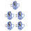 5Pièces Cordes Bungee Ajustables En ABS Pour Camping 7