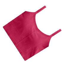 Damentop aus rotem Rose Backless Halter, Nylon, Einheitsgröße, modisch, Midriff, outdoor