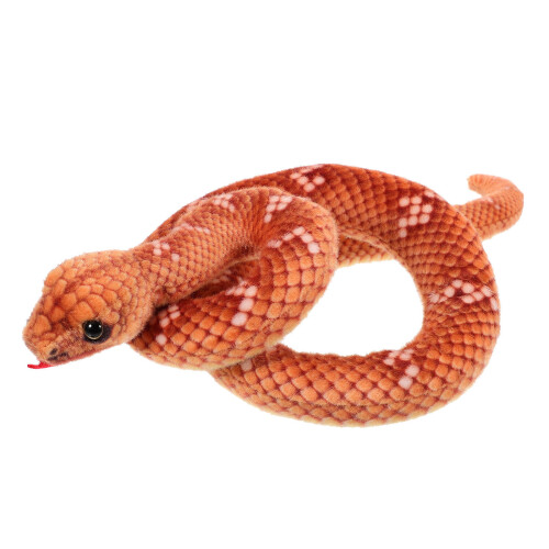 2Pcs Brown Simulation Plush Snake Toy Durable PP Cotton Prank Prop 2