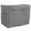 2Pcs Universal Grey Sewing Machine Covers with Pockets Oxford Fabric 3