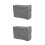 2Pcs Universal Grey Sewing Machine Covers with Pockets Oxford Fabric 9
