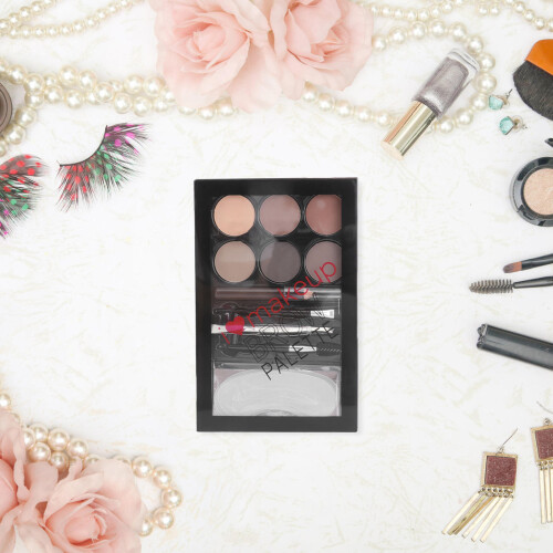 5Sets Multifunctional Six-Color Eyebrow Powder Waterproof Makeup Tool 2