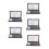 5Sets Multifunctional Six-Color Eyebrow Powder Waterproof Makeup Tool 8