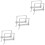 6Pcs Durable Silver Trailer Coupler Safety Pins Locking Hitch Pin Set 6
