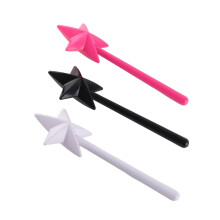 Salt & Pepper Shakers Star Shaped Magic Wand Dispenser Pink Black White 3Pcs
