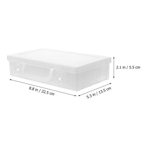 1Set Plastic Seed Storage Box White Clear Divided Organizer 1