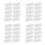 40Pcs White Plastic Box Handles for Corrugated Boxes Easy Carrying 8