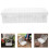 1Set Plastic Seed Storage Box White Clear Divided Organizer 10