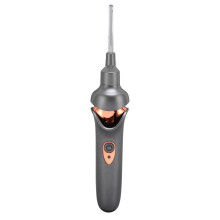 LED Lighted Electric Ear Cleaner Vacuum Remover Gray 200mAh Battery