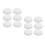 12Pcs Silver Stainless Steel Handrail Covers Decorative Post Caps 8