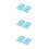 6Pcs Blue Multifunctional Hanging Mesh Storage Bag with Hanger 4