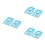 6Pcs Blue Multifunctional Hanging Mesh Storage Bag with Hanger 7