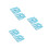 6Pcs Blue Multifunctional Hanging Mesh Storage Bag with Hanger 8