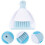 3Pcs Handy Plastic Desktop Broom and Dustpan Set Cleaning Tools Multi 9
