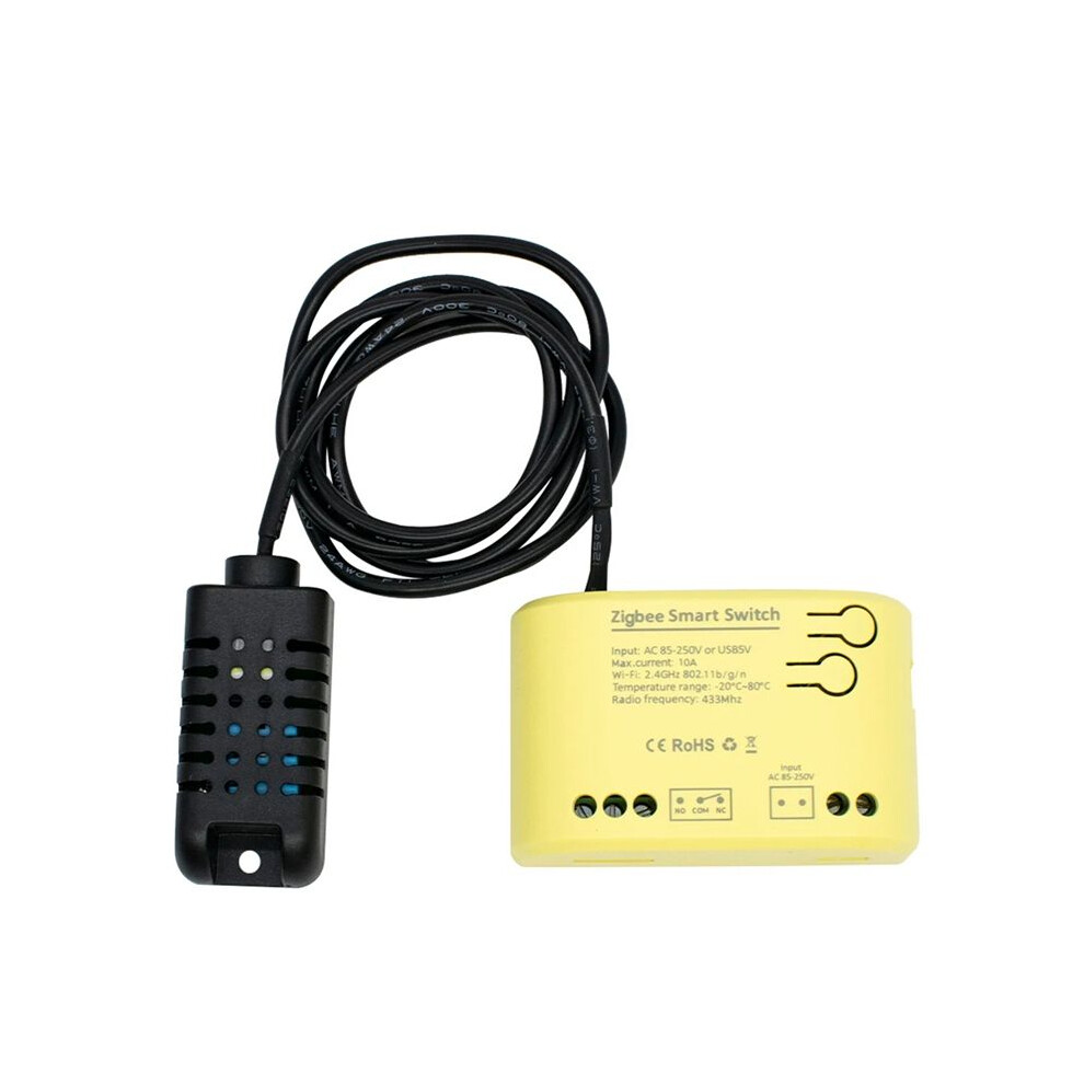 Zigbee Temperature Humidity Sensor 1Ch Relay Controller Tuya Life App Wireless Controller 85-250V 6031963029641