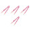 4Pcs Comfortable Pink Heart Shaped Adjustable Crossbody Bag Straps 3
