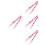 4Pcs Comfortable Pink Heart Shaped Adjustable Crossbody Bag Straps 4