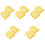 10Pcs Yellow PU Simulation Toast Model for Bakery Display and Props 4
