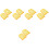 10Pcs Yellow PU Simulation Toast Model for Bakery Display and Props 5