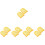 10Pcs Yellow PU Simulation Toast Model for Bakery Display and Props 6