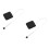 2Pcs Compact Mini Tape Measure Black Cowhide Retractable for Body Use 7