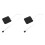 2Pcs Compact Mini Tape Measure Black Cowhide Retractable for Body Use 10