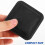 2Pcs Compact Mini Tape Measure Black Cowhide Retractable for Body Use 11