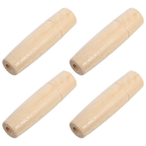 8Pcs Wood Handle Replacement for File Cutting Tools Durable Grip Beige 1