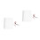 2Pcs Clear PP Notebook Cover Refillable Journal and Planner Protector 8