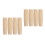 8Pcs Wood Handle Replacement for File Cutting Tools Durable Grip Beige 4