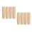 8Pcs Wood Handle Replacement for File Cutting Tools Durable Grip Beige 5