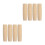 8Pcs Wood Handle Replacement for File Cutting Tools Durable Grip Beige 7