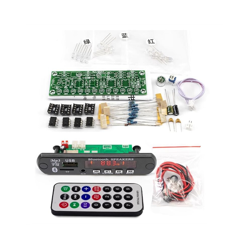 Fm Radio Diy Electronics Kit 5.0-Compatible Speaker With Voice-Activated Level Indicator Diy Electronics Kit 4712878880023