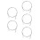 5Pcs Double Ended Long Drain Brushes Silver for Hose and Pipe Cleaning 6