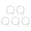 5Pcs Double Ended Long Drain Brushes Silver for Hose and Pipe Cleaning 8