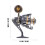 2Pcs Durable Fishing Reel with Comfortable Handle Assorted Color 2