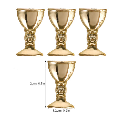 750Pcs Tiny Golden Mini Spirit Cups Plastic Wedding Props 1