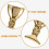 750Pcs Tiny Golden Mini Spirit Cups Plastic Wedding Props 7