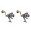 2Pcs Durable Fishing Reel with Comfortable Handle Assorted Color 6