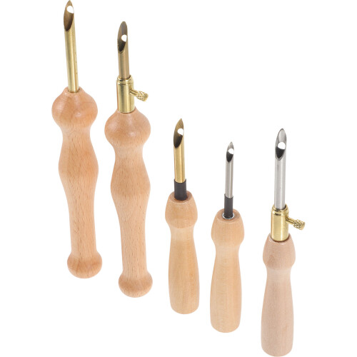 10Pcs Lightweight Punch Needle Set Wooden Handle DIY Sewing Tool 2