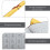 4Pcs Easy-Store Yellow Reusable Calligraphy Cloth for Home and Study 9
