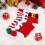 2Pcs Premium Polyester Christmas Warm Socks Soft and Breathable 5