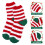 2Pcs Premium Polyester Christmas Warm Socks Soft and Breathable 6