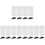 3Sets White Spliced Aquarium Isolation Panel with Suction Cups Durable 3